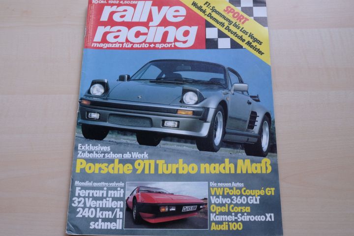 Deckblatt Rallye Racing (10/1982)